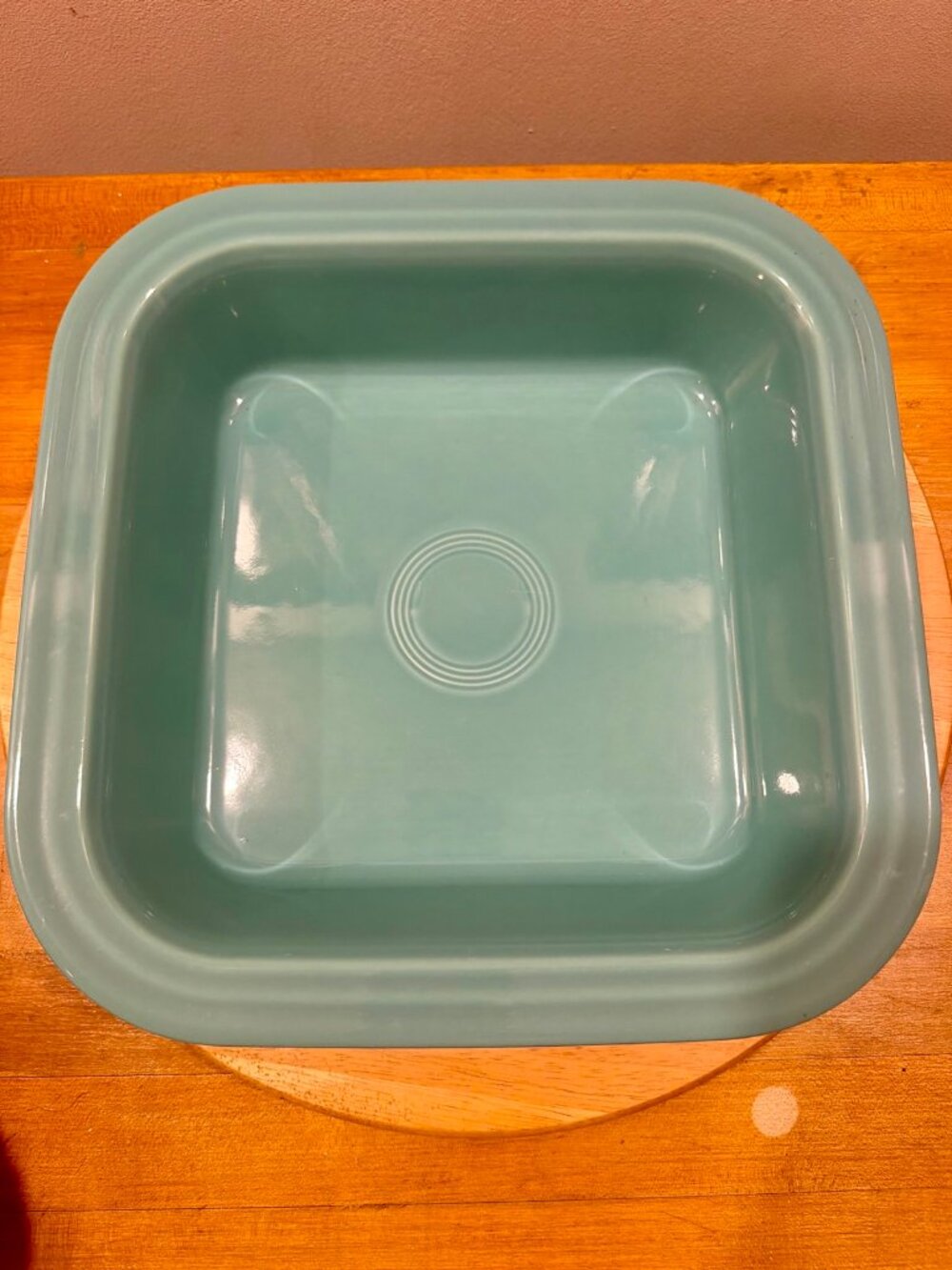 Fiesta Turquoise Square Baker Baking Dish HLC USA Homer Laughlin